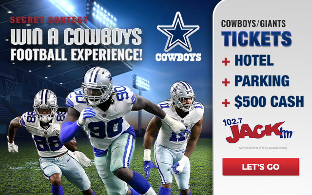 SECRET CONTEST: Dallas Cowboys Weekend Getaway!